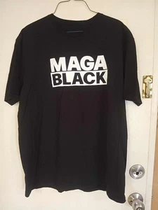 MAGA SCHWARZES T-SHIRT GR. LG. - Bild 1 von 3