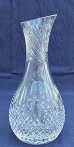 STUART Lead Crystal MANHATTAN Cut Glass Carafe \ Decanter - 27cm, 1.3kg, 1ltr - Picture 1 of 4