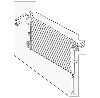 Genuine Ford Condenser EB5Z-19712-G - Image 1 of 4