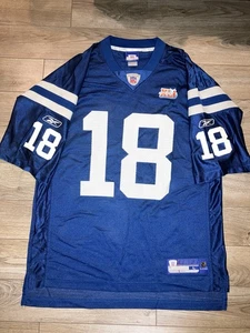 Peyton Manning #18 Super Bowl Indianapolis Colts NFL Reebok Jersey Large L - Picture 1 of 5