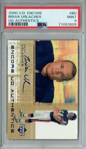PSA 9 Brian Urlacher 2000 U.D. Encore #BU Rare Card UD Authentics Auto - Picture 1 of 1