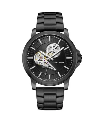 KENNETH COLE Hombres Analógico Automático Informal Reloj Vestido Clásico Esfera Negra Impermeable Foto 1 de 4
