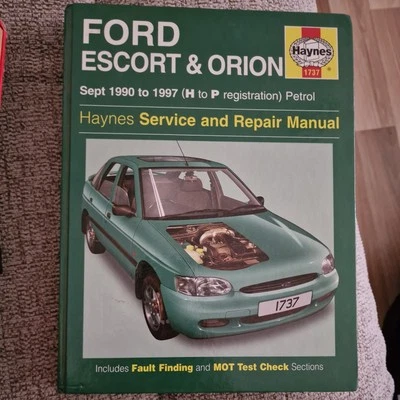 1737 Haynes Ford Escort & Orion Petrol (Sept 1990 - 2000) H-P Hardback Manual - Image 1 of 4