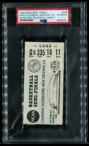 NCAA Semi Finals Tournament - PSA Ticket 1982 North Carolina Michael Jordan - Picture 1 of 2