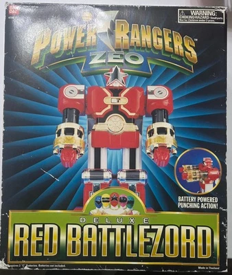 Power Rangers Zeo Deluxe Red Battlezord (1996) Completo en Caja Foto 1 de 4