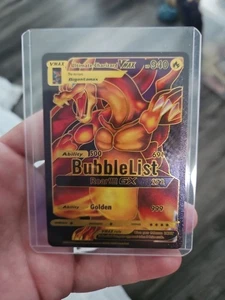 Ultimate Charizard Vmax Black Foil Fan Art Vinyl Collector Pokemon Card - Picture 1 of 3