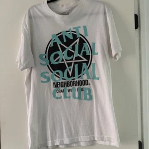 Anti Social Social Club Star T-Shirt Herren Large weiß türkis schwarz - Bild 1 von 5