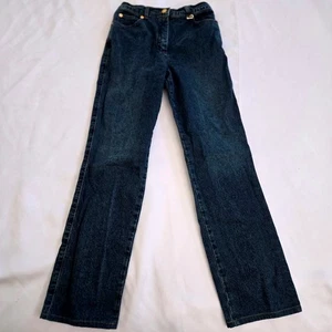Pantalones de mezclilla St. John Sport Marie grises para mujer talla 2 x 28 lavado oscuro elegantes de lujo - Imagen 1 de 12