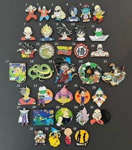 Dragon Ball Z Anime Enamel Pins Cartoon - You Choose - Goku, Shenron, Vegeta,etc - Picture 1 of 36