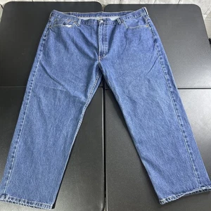 Levis 550 Men Straight Leg Jeans 48X29 Blue 5 Pocket Casual 5 Pocket Denim Pants - Picture 1 of 9