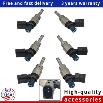 6Pcs Fuel Injectors For 2008-2011 Audi A4 A5 A6 Q5 3.2L V6 06E906036E 079906036C Foto 1 de 4