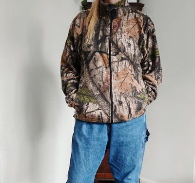 Vtg Realtree Woodn Trail Camouflage Fleece Jacket Size Small Outdoors Gorpcore  - Image 1 of 4