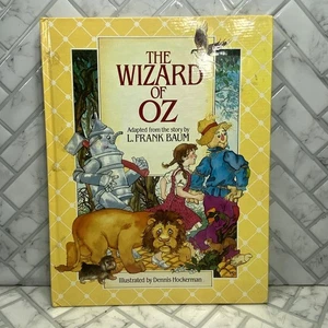 The Wizard of Oz Hardcover 1985 Dennis Hockerman Illustrated Little Simon - Foto 1 di 8
