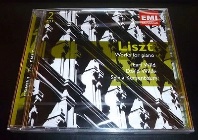 New! LISZT "Works For Piano" Earl Wild/Wilde/Kersenbaum (2-CD 2005) ***SEALED*** - Image 1 of 2