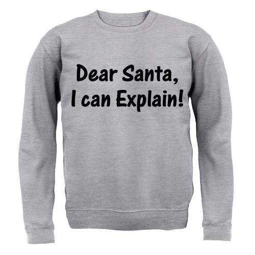 UNDERCOVER Caro Babbo Natale posso spiegarti! Felpa maglione con cappuccio per adulti Natale Natale segreto