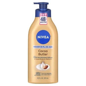 NIVEA Cocoa Butter Body Lotion with Deep Nourishing Serum, 20 Fl Oz - Picture 1 of 2