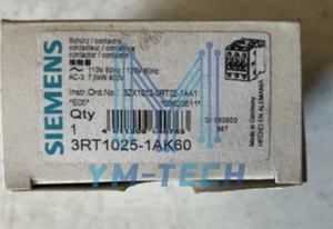 1PCS Brand New Siemens 3RT1025-1AK60 Contactor 3RT1 025-1AK60 Fast delivery - Picture 1 of 1