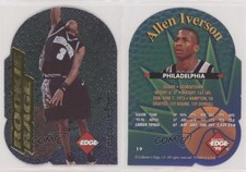 1996 Collector's Edge Rookie Rage Die-Cut Allen Iverson #19 Rookie RC HOF