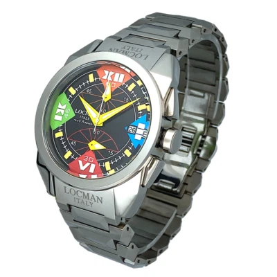 Reloj LOCMAN Cavallo Pazzo Titanio Cronógrafo Cuarzo REF. 161, 40mm x 47mm Foto 1 de 4