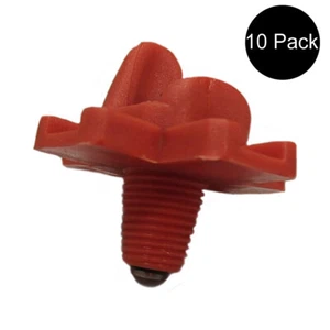 10 Pack Poultry Water Nipples Horizontal Side Mount Chicken Nipple Water Drinker - Picture 1 of 6