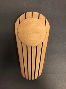 Vintage Wooden Hanging Kitchen Knife Holder 5 Slots Wall Mount Japan L22064 - Picture 1 of 9