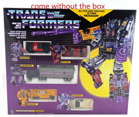 Transformers G1 Menasor reissue brand new   WITHOUT BOX Cover