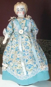1905 ~ BLONDE GERMAN CHINA SHOULDERHEAD DOLL ... LOVELY - Picture 1 of 8