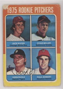 1975 O-Pee-Chee Jack Kucek Dyar Miller Vern Ruhle Paul Siebert #614 Rookie RC