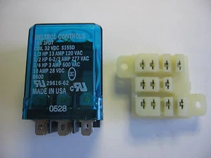 Deltrol 166 3PDT General Purpose 11 Blade Relay with 32 vdc Coil & Solder Base - Picture 1 of 6
