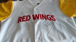 Rochester Red Wings D'Angelo Jimenez Autographed Kodak Game Used Jersey COA - Picture 1 of 3