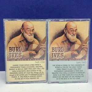 Cassette tape music song vtg set mix lot 2 country western Burl Ives balladeer - Picture 1 of 3