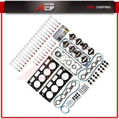 Juego de juntas de culata y pernos MLS para 04-07 Chevrolet Silverado 1500 2500HD 6,0 L Foto 1 de 4