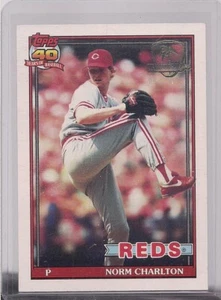 NORM CHARLTON DESERT SHIELD REDS 1991 TOPPS DESRT SHIELD BÉISBOL - Imagen 1 de 2