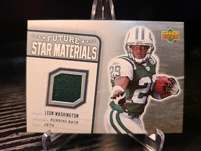 Leon Washington 2006 Upper Deck - Future Star Materials Relic - Image 1 of 3