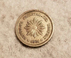 Moneda 2 Centesimo Uruguay 1901A - Imagen 1 de 2