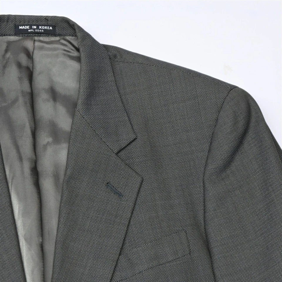 Винтажный Alfani 43R 44R оливковый зеленый птичий глаз шерсти мужской блейзер костюм куртка спортивное пальто - Изображение 1 из 4