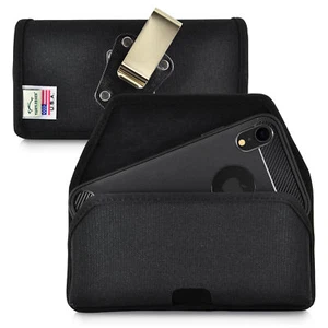 iPhone 11 & XR Turtleback Belt Clip Holster Case Black Nylon Rotating Case Clip - Picture 1 of 9