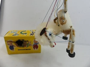 (RefJOH18) Pelham puppet white pony vintage in original box packaging - Picture 1 of 13