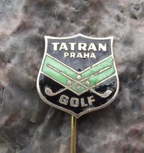 Distintivo spilla antico Tatra Praha Praga mazze da golf incrociate ceche logo palla membri - Foto 1 di 2