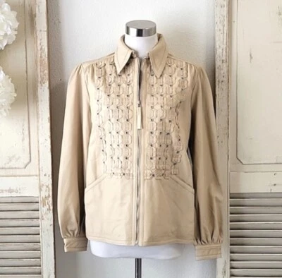 Leon Max  Max studio beige surface  100% Lamb learher jacket  size small , NWT - Image 1 of 4