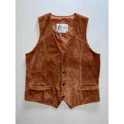 Colete de camurça vintage Berman's - Imagem 1 de 3