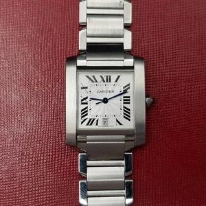 Cartier Tank Francaise 2302 28mm With Paper Automatic Very Good condition stahl - Imagen 1 de 10