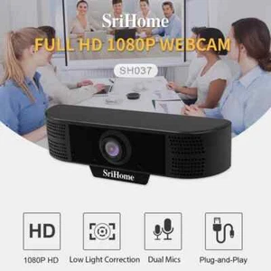 1080P Webcam HD Web Camera Plug Play With Built-in HD Microphone USB Web Cam - Picture 1 of 6