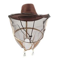 Beekeeping Veil Hat,Beekeeper Cowboy Hat with High Visibility Veil and Anti-bee