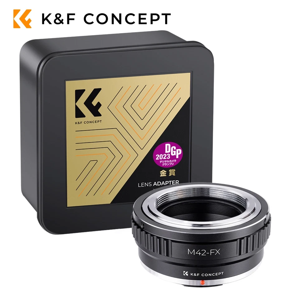 K&F Concept M42 to Fuji X Lens Mount Adapter for M42 Mount to Fujifilm FX Camera - Image 1 of 4