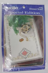 Bucilla Dresser Scarf Embroidery Kit 64204 Wild Roses Special Edition - Picture 1 of 6