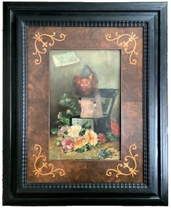 Henry CAUCHOIS (1850-1911) French Impressionism Flowers Devil Box Oil Painting - Picture 1 of 11
