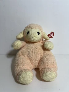 Nuevo con etiquetas 1999 Ty Baby - Lamybaby Melocotón Cordero Oveja Grande Suave Peluche Juguete Sonajero - Imagen 1 de 6