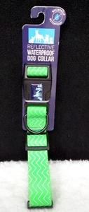 Reflective Neon Green Adjustable Waterproof Dog Collar (NEW) - Picture 1 of 3