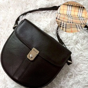 BURBERRY Schultertasche Handtasche Nova Check schwarz Leder echt - Bild 1 von 24